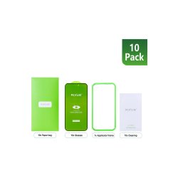 Rixus sk�rmbeskyttelse til iPhone 18 Pro H�rdet glas Privacy Full Cover Curved Edge 10-pak