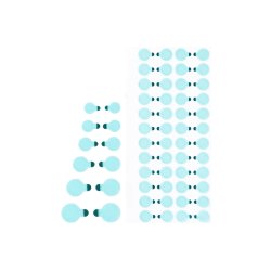 YCS YCS-PT01 beskyttelsesstickers til linsereparation 328-pak