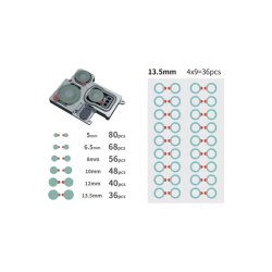 YCS YCS-PT01 beskyttelsesstickers til linsereparation 328-pak