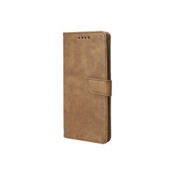 Rixus Flipcover til iPhone 17 Pro / iPhone 18 Pro Light Brown