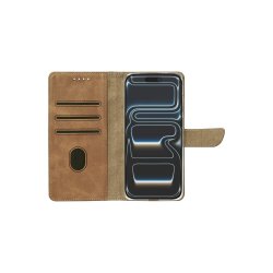 Rixus Flipcover til iPhone 17 Pro / iPhone 18 Pro Light Brown