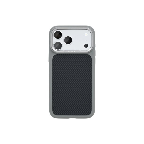 Rixus Mag Carbon Cover med MagSafe til iPhone 17 Pro / iPhone 18 Pro Titanium Gr�
