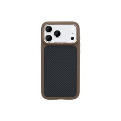 Rixus Mag Carbon Cover med MagSafe til iPhone 17 Pro / iPhone 18 Pro Brown