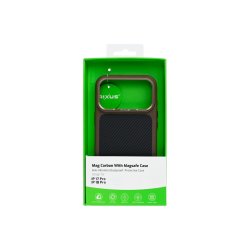 Rixus Mag Carbon Cover med MagSafe til iPhone 17 Pro / iPhone 18 Pro Brown