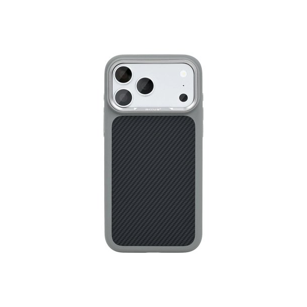 Rixus Mag Carbon Cover med MagSafe til iPhone 17 Pro Max / iPhone 18 Pro Max Titanium Gr�