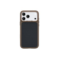 Rixus Mag Carbon Cover med MagSafe til iPhone 17 Pro Max / iPhone 18 Pro Max Brown