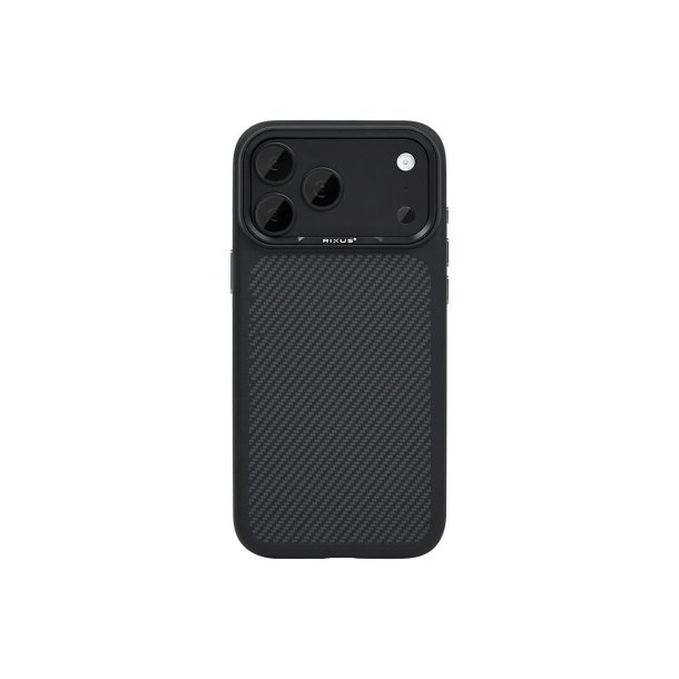 Rixus Mag Carbon Cover med MagSafe til iPhone 17 Pro Max / iPhone 18 Pro Max Titanium Sort