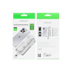 Rixus sk�rmbeskyttelse til iPhone 17 Pro / iPhone 18 Pro H�rdet glas Clear HD med Fit Box