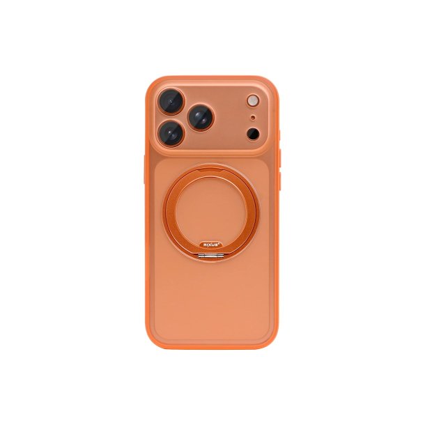 Rixus SnapGrip 360 Cover med MagSafe til iPhone 17 Pro / iPhone 18 Pro Orange