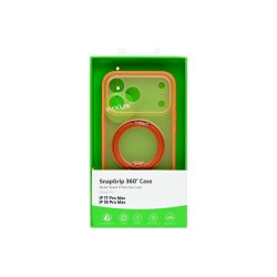 Rixus SnapGrip 360 Cover med MagSafe til iPhone 17 Pro Max / iPhone 18 Pro Max Orange