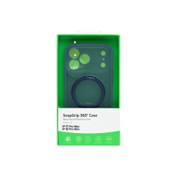 Rixus SnapGrip 360 Cover med MagSafe til iPhone 17 Pro Max / iPhone 18 Pro Max Bl�