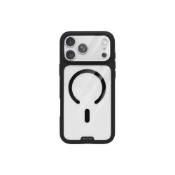 Rixus Crystal Amber Cover med MagSafe til iPhone 17 Pro Max / iPhone 18 Pro Max Sort