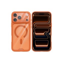 Rixus Crystal Amber Cover med MagSafe til iPhone 17 Pro Max / iPhone 18 Pro Max Orange