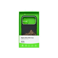 Rixus Alpine Ultra-Slim Cover med MagSafe RXD082 til iPhone 17 Pro / iPhone 18 Pro Mountain Sort