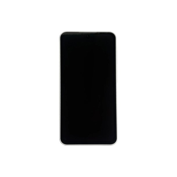 Sk�rm til Samsung Galaxy A37 A376B med ramme Hvid Soft-OLED