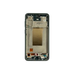 Sk�rm til Samsung Galaxy A37 A376B med ramme Graygreen Soft-OLED