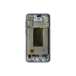 Sk�rm til Samsung Galaxy A37 A376B med ramme Violet Soft-OLED