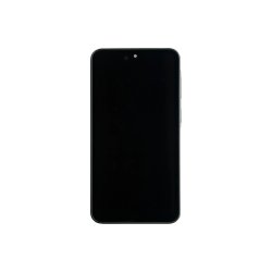 Sk�rm til Samsung Galaxy A37 A376B med ramme Charcoal Soft-OLED