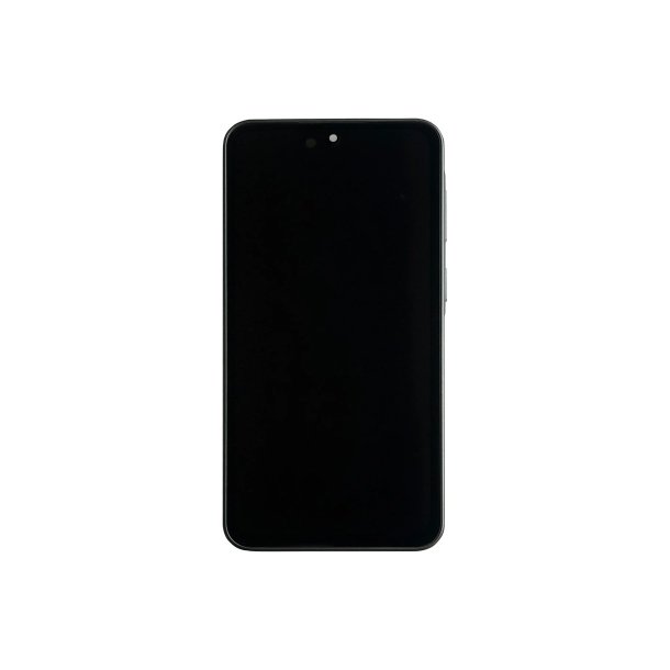 Sk�rm til Samsung Galaxy A37 A376B med ramme Charcoal Soft-OLED