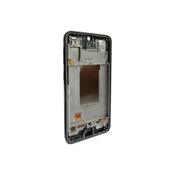 Sk�rm til Samsung Galaxy A37 A376B med ramme Charcoal Soft-OLED