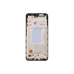 Sk�rm til Samsung Galaxy A27 5G A276B med ramme Sort Service Pack 120Hz