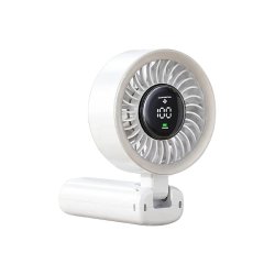 YESIDO YF-20 h�ndholdt ventilator med digitalt display Hvid