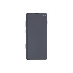 Sk�rm til Samsung Galaxy S10 Plus G975F med ramme Prism Sort Refurbished