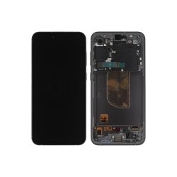 Sk�rm til Samsung Galaxy S23 FE S711B med ramme Graphite Service Pack formonteret