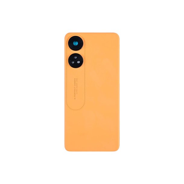 Bagcover til Oppo Reno8 T 4G med kameralinse Orange Sunset OEM