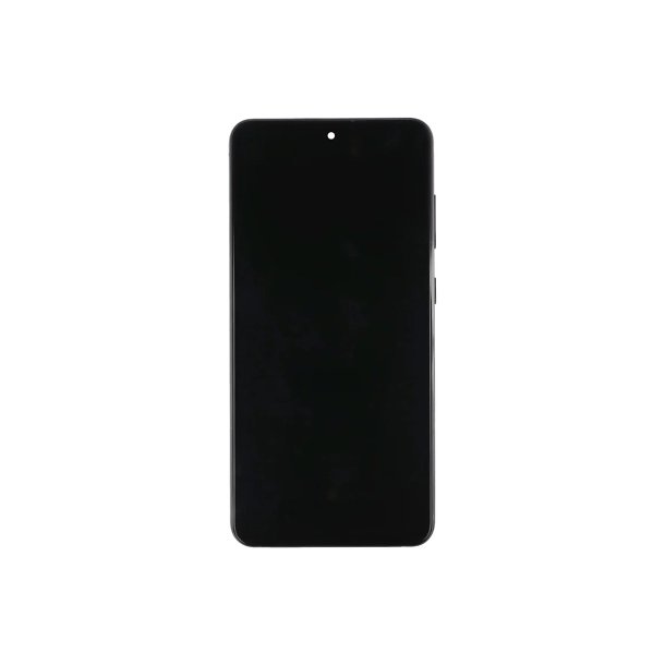 Sk�rm til Samsung Galaxy S21 FE G990B med ramme Graphite Soft-OLED 120Hz