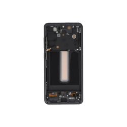 Sk�rm til Samsung Galaxy S21 FE G990B med ramme Graphite Soft-OLED 120Hz