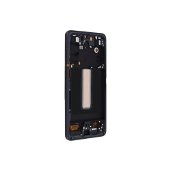 Sk�rm til Samsung Galaxy S21 FE G990B med ramme Graphite Soft-OLED 120Hz