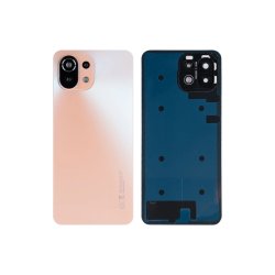 Bagcover til Xiaomi 11 Lite 5G NE med kameralinse Peach Pink OEM
