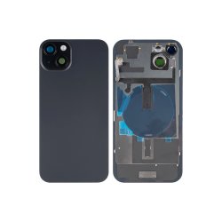 Bagglas til iPhone 15 med NFC og forst�rret kameraramme Sort Kompatibel