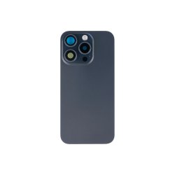 Bagglas til iPhone 15 Pro med NFC og forst�rret kameraramme Bl� Titanium Kompatibel