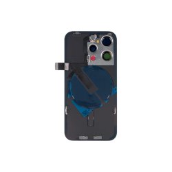 Bagglas til iPhone 15 Pro med NFC og forst�rret kameraramme Natural Titanium Kompatibel