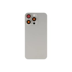 Bagglas til iPhone 15 Pro Max med NFC og forst�rret kameraramme Natural Titanium Kompatibel