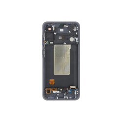 Sk�rm til Samsung Galaxy A56 A566B med ramme Graphite Service Pack formonteret