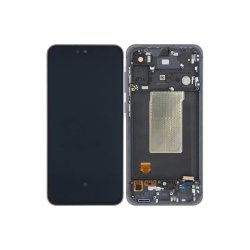 Sk�rm til Samsung Galaxy A56 A566B med ramme Graphite Service Pack formonteret