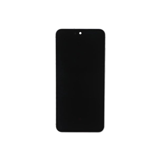 Sk�rm til Samsung Galaxy S24 FE S721B med ramme S�lv Service Pack formonteret