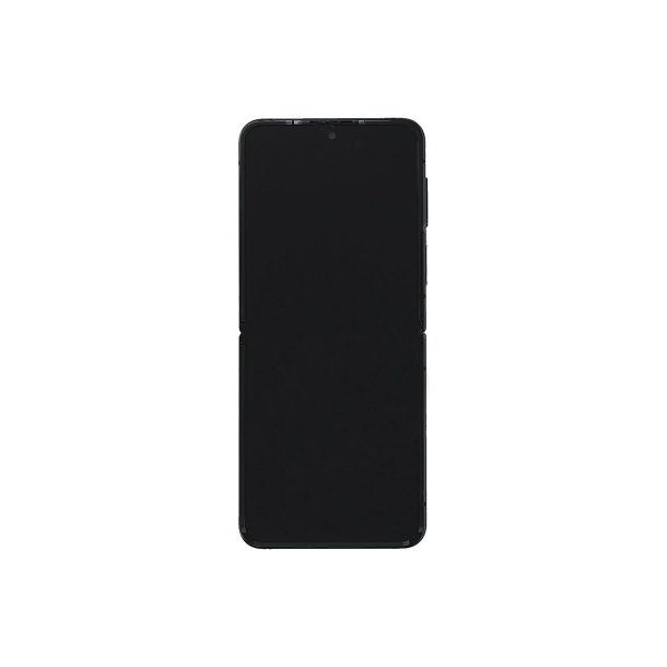 Hovedsk�rm til Samsung Galaxy Z Flip4 5G F721B med ramme Sort Service Pack