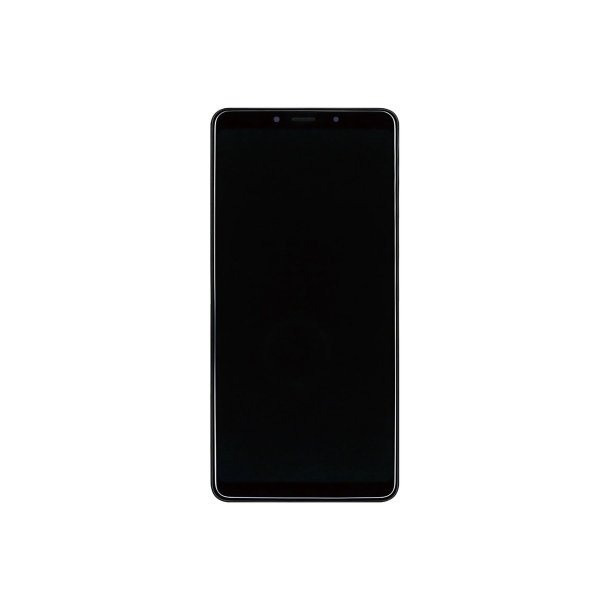 Sk�rm til Samsung Galaxy A9 / A9s A920F (2018) med ramme Sort Service Pack