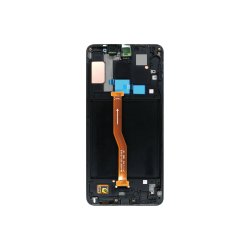 Sk�rm til Samsung Galaxy A9 / A9s A920F (2018) med ramme Sort Service Pack
