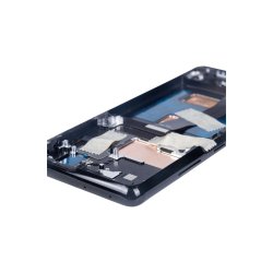 Sk�rm til Samsung Galaxy S21 Ultra 5G G998B med ramme Phantom Sort Soft-OLED 120Hz