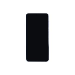 Sk�rm til Samsung Galaxy S21 G991B med ramme Phantom Gr� Soft-OLED 120Hz