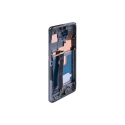 Sk�rm til Samsung Galaxy S20 Ultra G988B med ramme Cosmic Gr� Soft-OLED 120Hz
