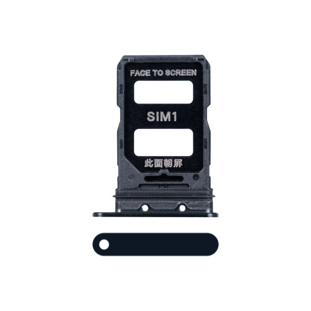 SIM-bakke til Xiaomi 14 Pro Sort OEM