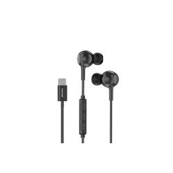 Rixus Headset med mikrofon USB-C Sort
