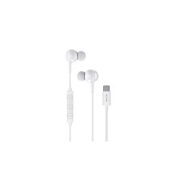 Rixus Headset med mikrofon USB-C Hvid