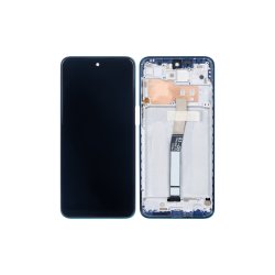 Xiaomi Redmi Note 10 Lite Sk�rm med ramme Bl� Display og Digitizer